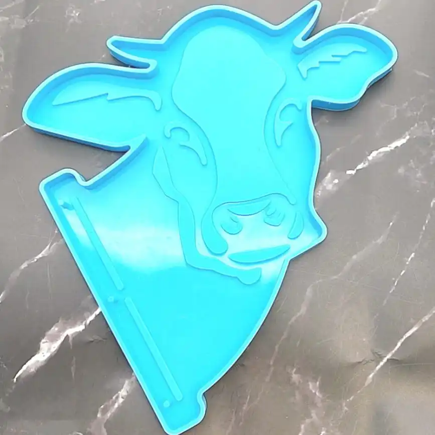 DIY farm cow head decoration hanging painting cow wall sticker DIY cow silicone mold diy crystal drop Yealink