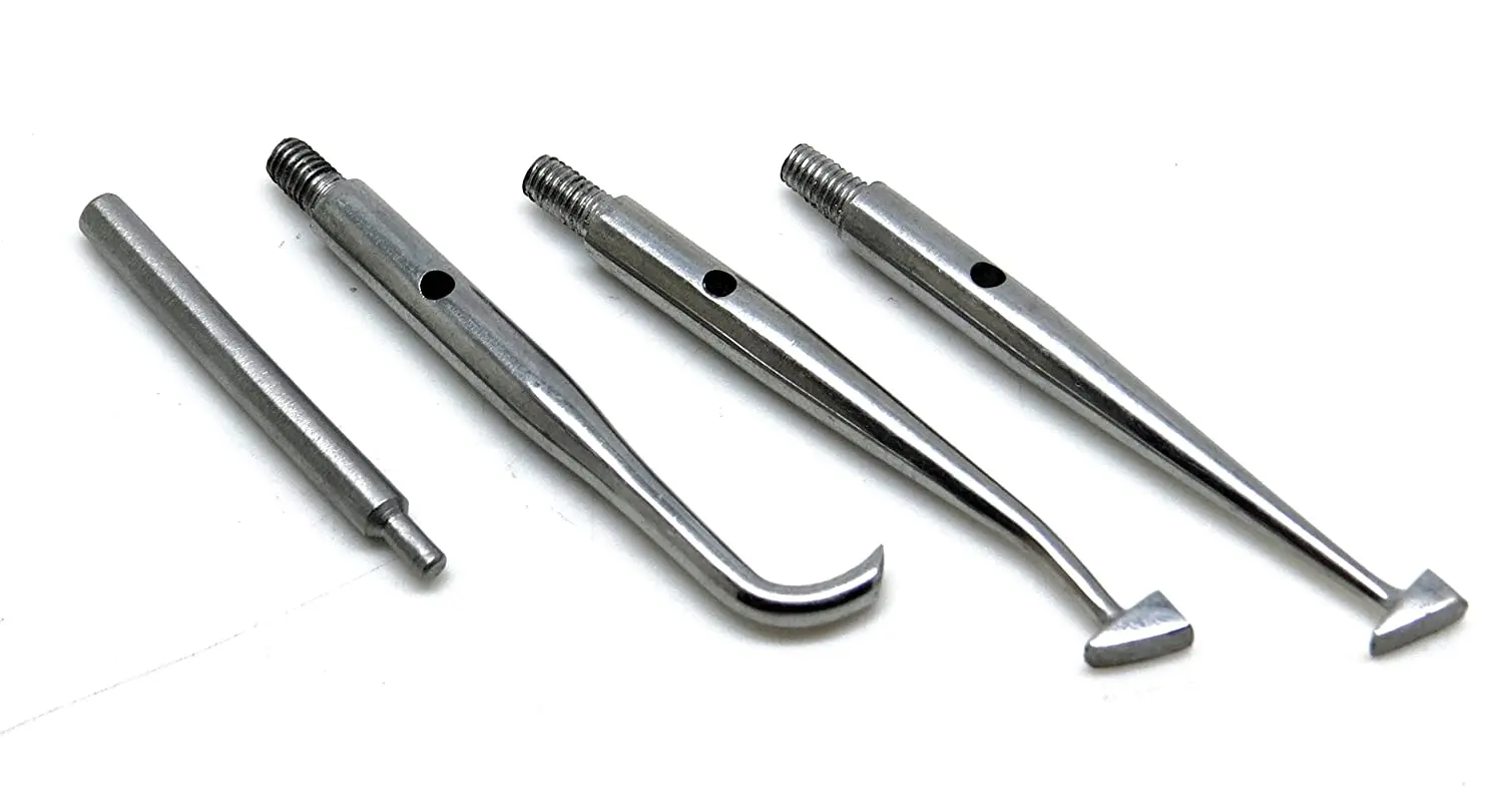 
dental automatic crown remover 3 attachable points & 1 wrench stainless steel instruments 