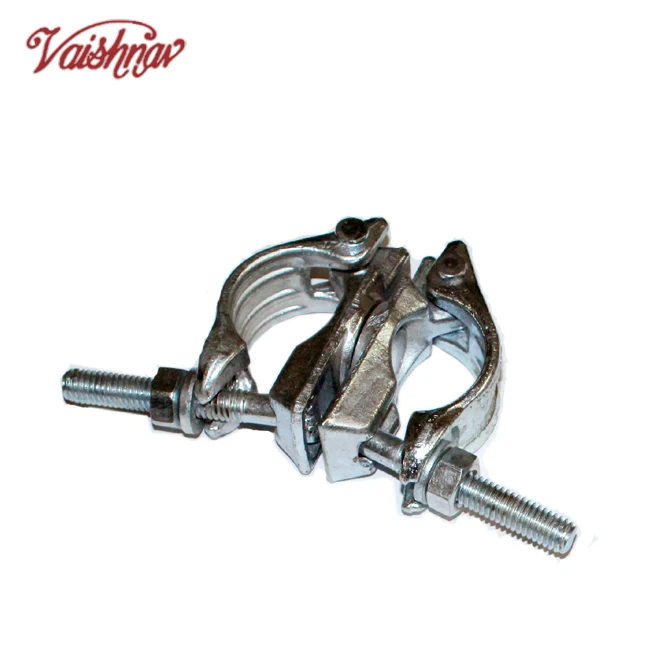 BS1139 48.3mm Galvanized Steel Aluminium Scaffolding Pipe Swivel Clamps Industrial Outdoor Construction Ladders Light Fixed