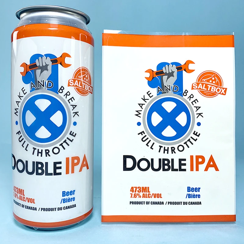 Printed pvc shrink sleeve Aluminum Soda Beverage Can Packing,Custom Beer Aluminum Cans Packaging Shrink Label