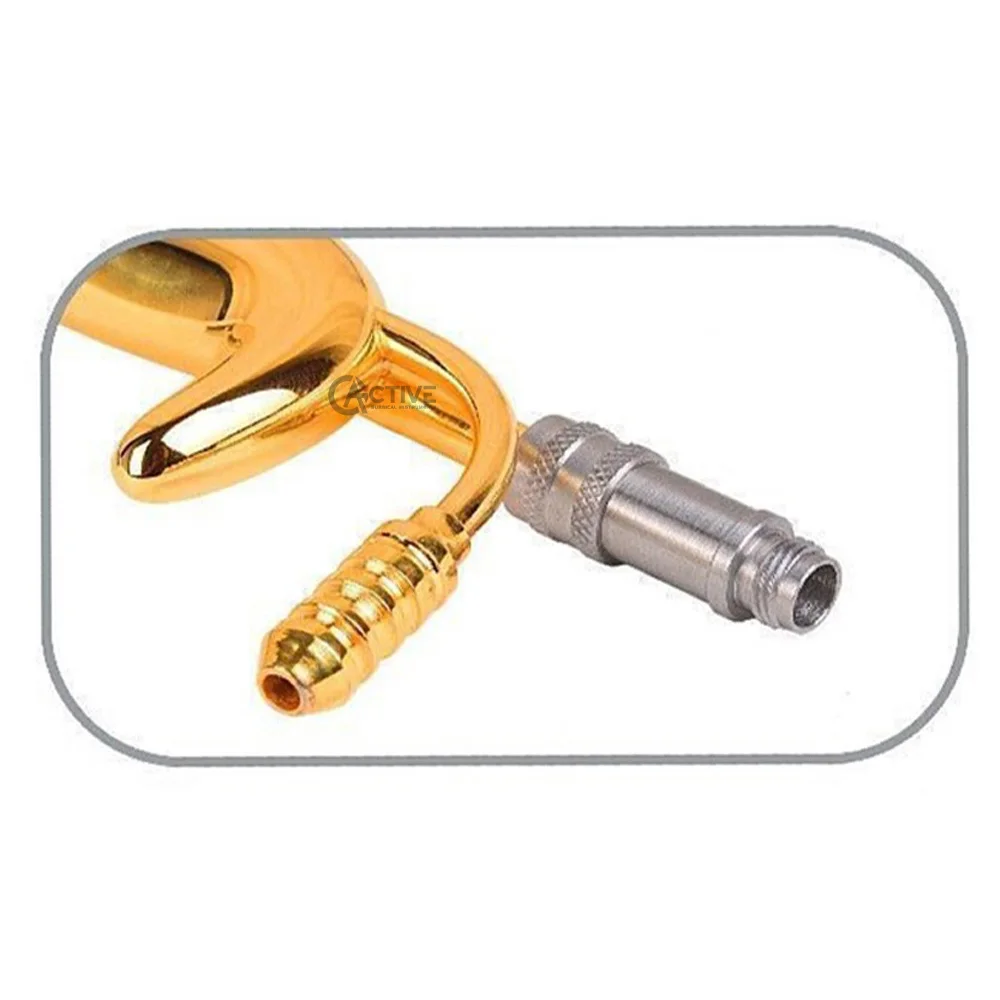 Tebbetts Breast Retractor Fiber Optic Teeth Blade - Suction Tube Gold Plated Plastic Surgery Instruments Wholesale Reusable