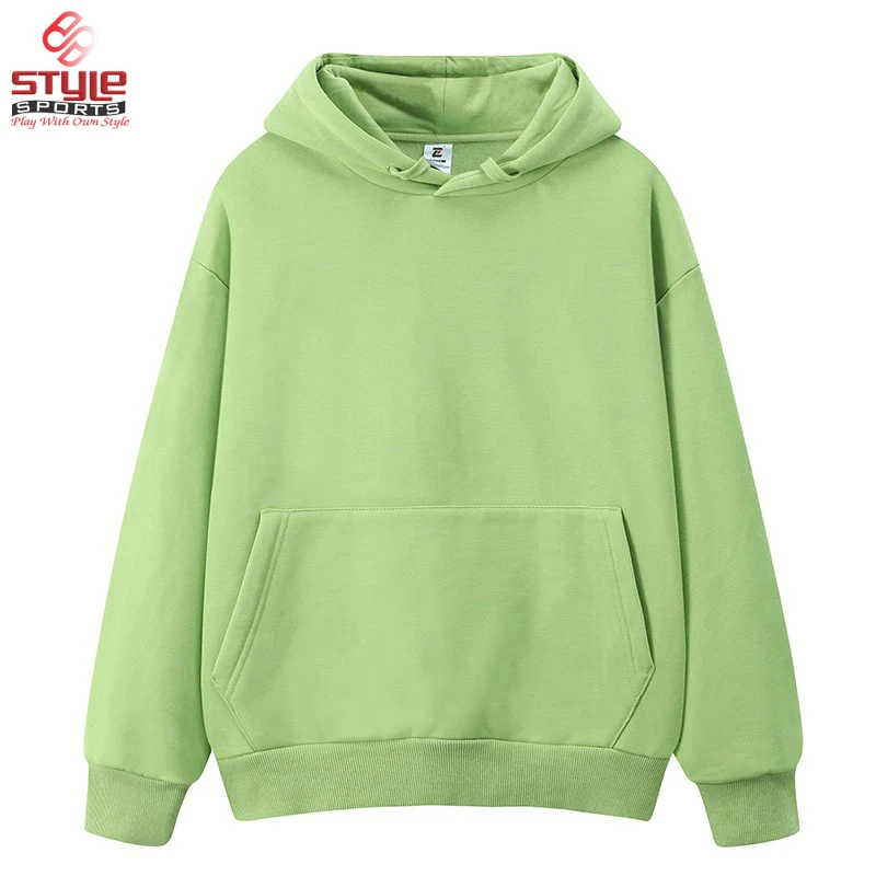 2021 винтажная толстовка с капюшоном без шнурков для мужчин хлопковая 320 г 400 г/м2 пуловер унисекс большим весом