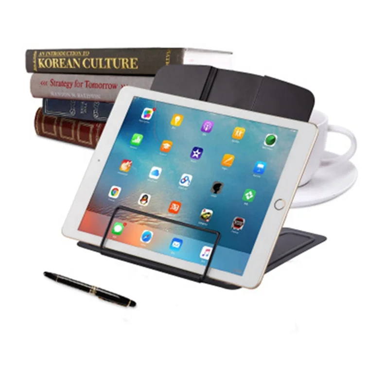 Household Reading Book Stand Plastic Book Holder 180 Angle Adjustable Portable Magazine Book Stand Document Holder