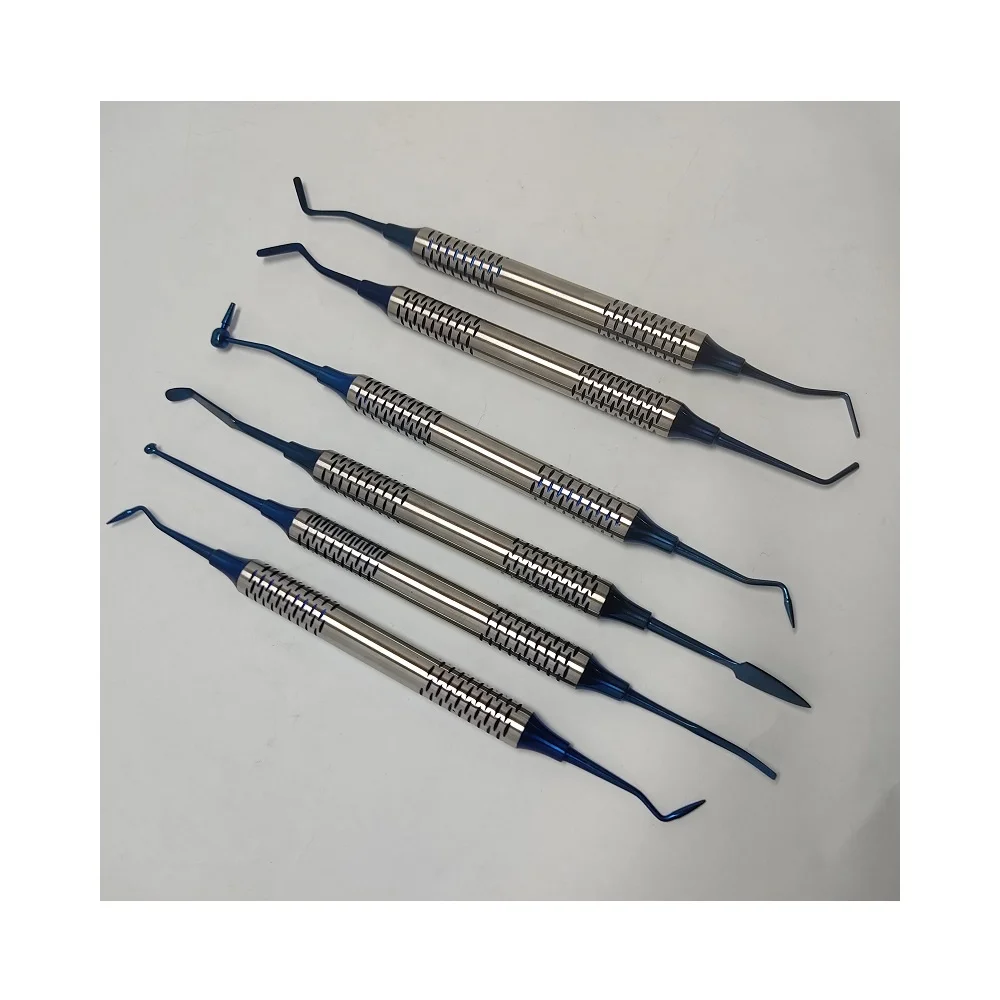 6pcs/kit Dental Composite Filling Spatula resin filler Stainless Steel Dental Instrument Dental Lab Equipment
