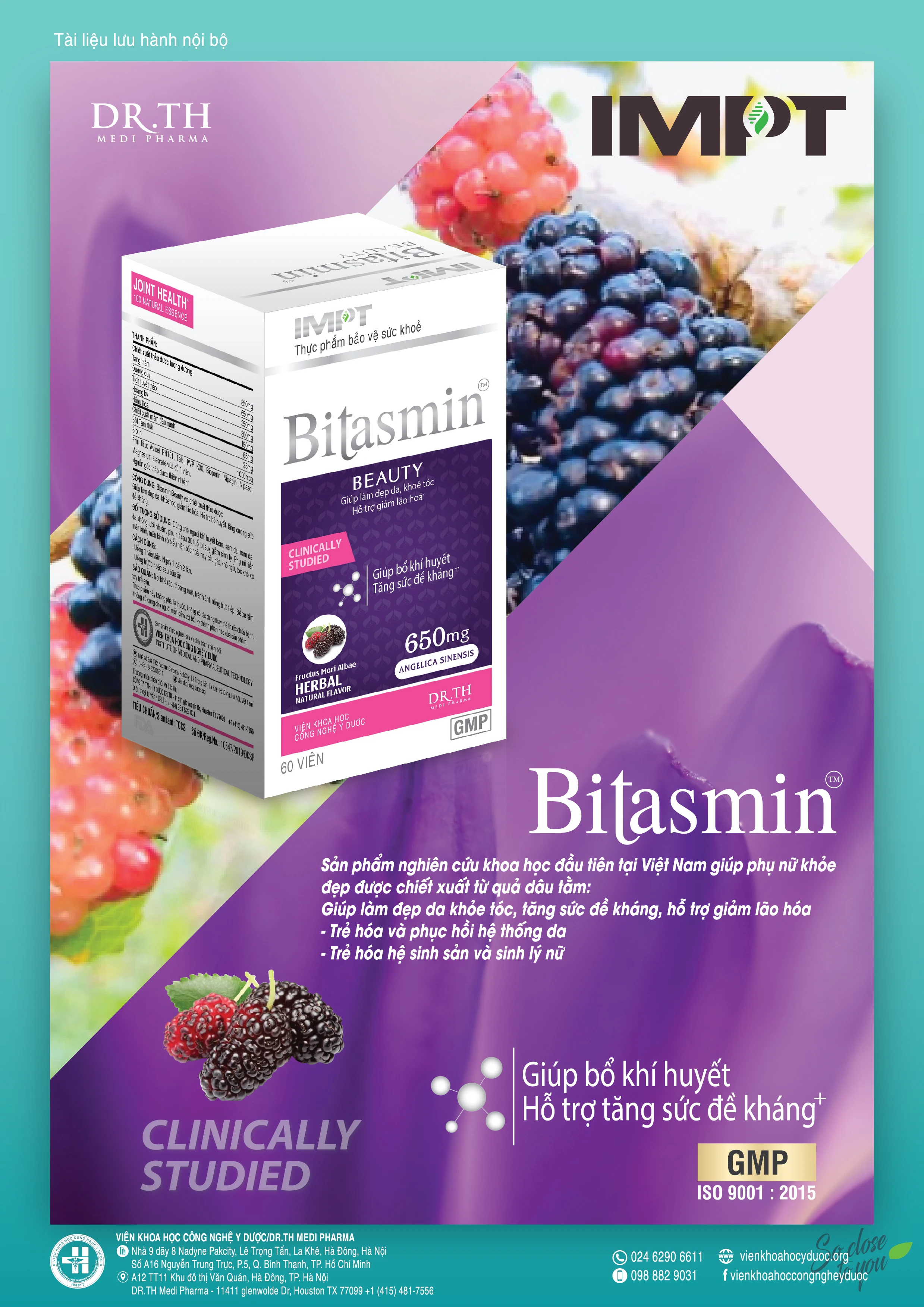 
100% Natural Herbs Smoking Harm Reducing Relieving Cough Symptoms Bitasmin Supplement Beauty 