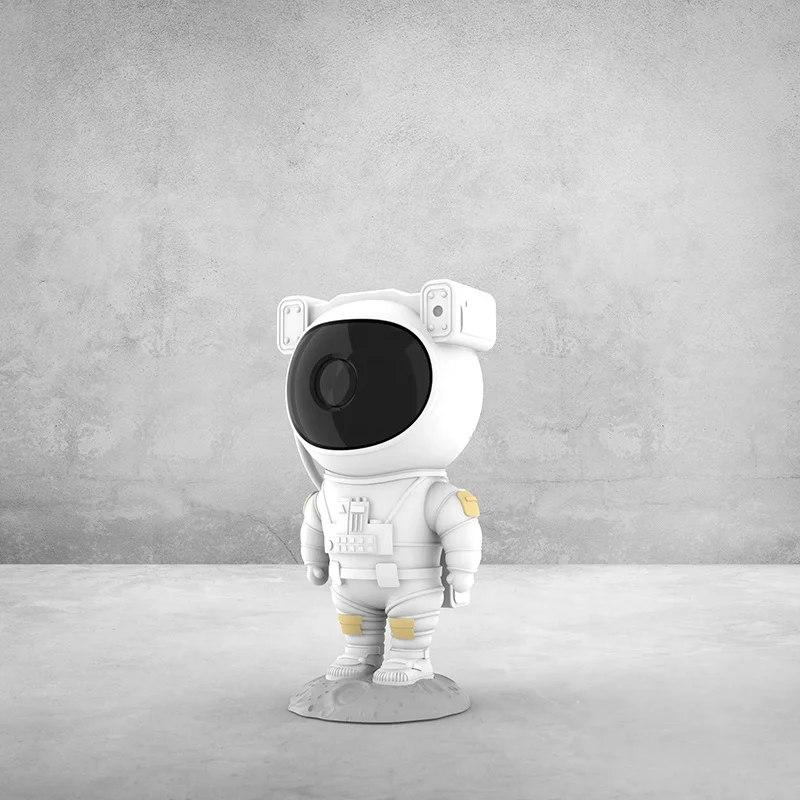 Modern 3-in-1 LED Galaxy Star Light Projector Laser Starry Night Spaceman Sky Projector with White PC Body