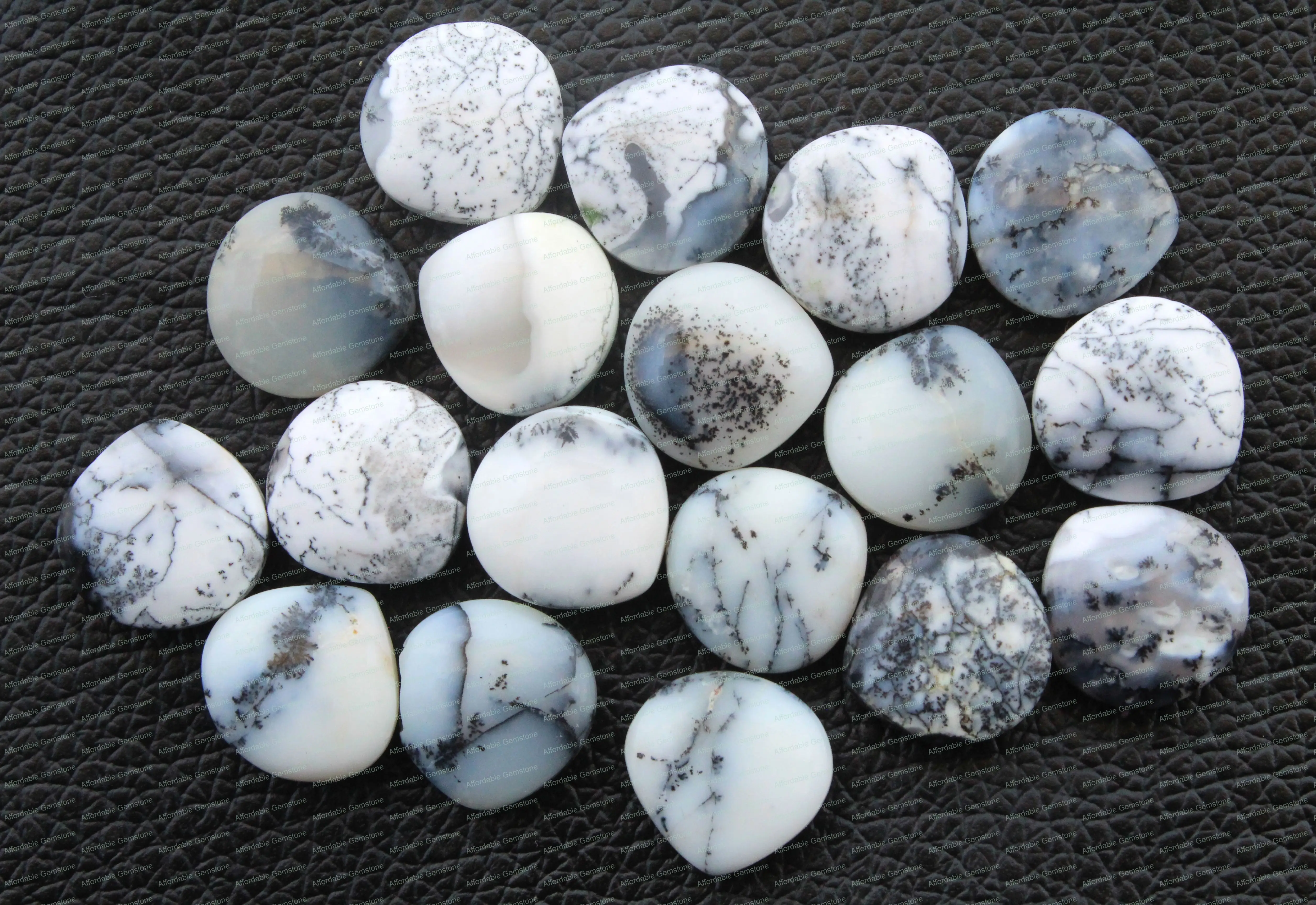 
Natural Dendrite Opal Drill Gemstone handmade stone Jewelry making gemstones Heart shape Dendrite Opal Beads Size 7x10 MM 
