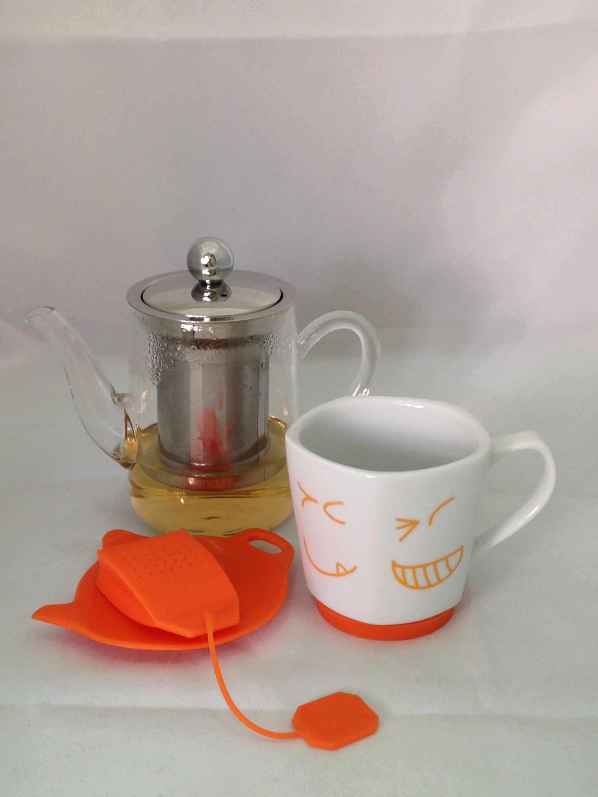 
Custom Design Pattern Ceramic Tea Set Tea Cup Tea Infuser 