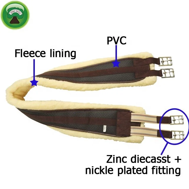 Elastic Pvc Antiaging Horse Racing Girth For Protection \ cinch buckles