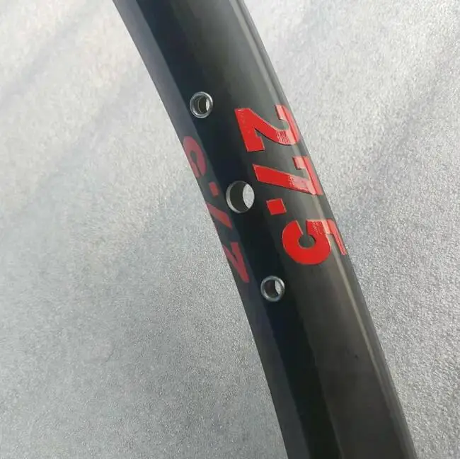 Alloy aluminum 6061 mtb Bike double wall rim with sticker with eyeletb32/36H disc brake