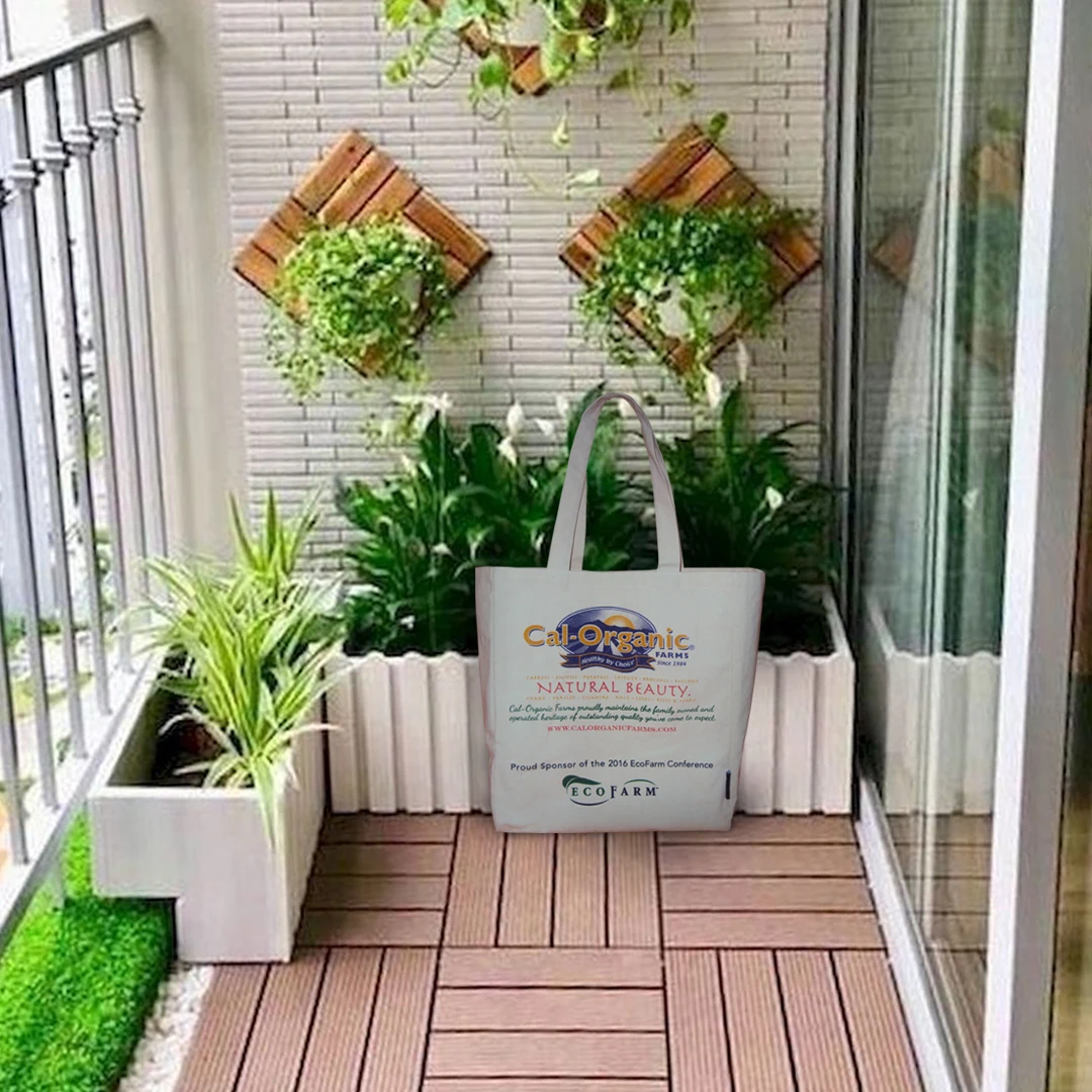 Durable Heavy Duty Natural 100% Original Strong Cotton Shopping Cum Traveling  Bag with Strong Strap