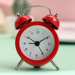 T133 Classical Cute Quartz Gift For Promotional Modern Home Wholesale Table Mini Alarm Metal Clock
