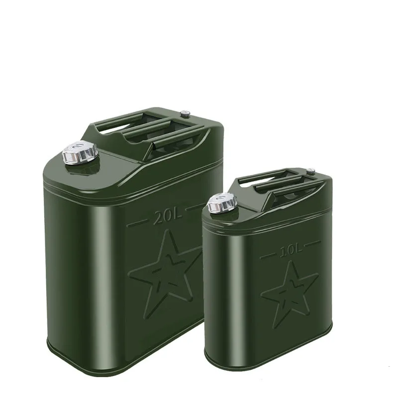 5 Gallon 20L Gas Jerry Can Fuel Steel Tank Green