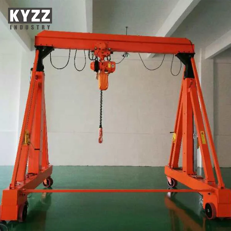 PT2-1 Mobile 4M 5M 6M 7M 8M 9M Span Telescopic Girder adjusting height Lifting Gantry Crane