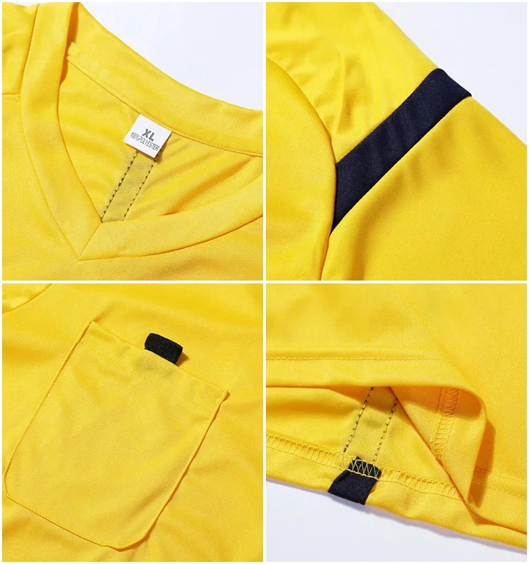 Professional Football Soccer Blank Referee Uniform