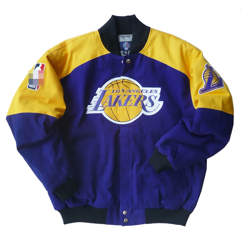 custom logo winter mens embroidered printed oversized baseball bomber basketball warm up sports jackets