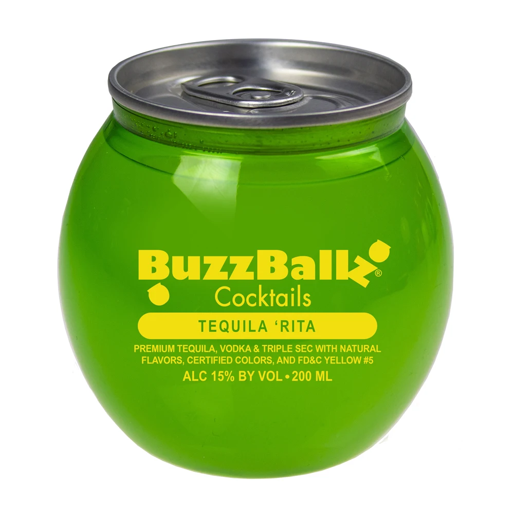 
 Легкие и вкусные коктейли BuzzBallz, текила Рита  