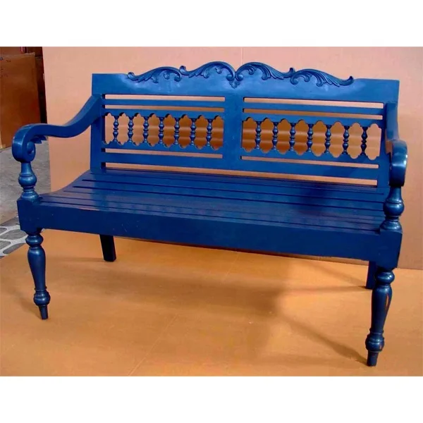 Wooden Painted Bench Outdoor Indoor Furniture Classic Bench Painted Furniture Reproduction Furniture Cheap Prices 4