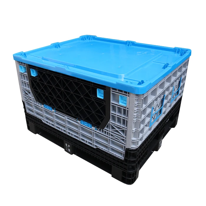 JOIN Heavy Duty Collapsible Pallet Boxes Plastic Totes Large Size Collapsible Container for Industry Transport Pallet Box
