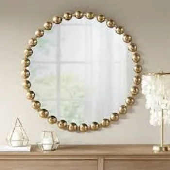 Fancy Wall Mirror modern style restaurant hotel home Wall mirror aluminium brass decoration wall home decoration  polished