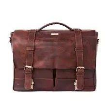 Genuine Leather Buffalo Cow Ox Polished Handmade Unique Laptop Office Bags Wholesale Exporter Manufacturer in India