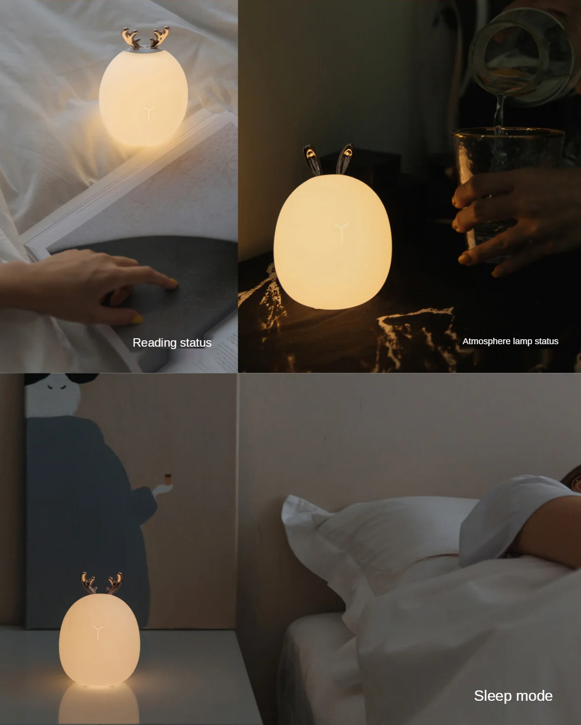 LED Home Decoration 2021 Hot Sales Newest Trending Gadget Led romantic gift color changing night light moon lamp (Home+)