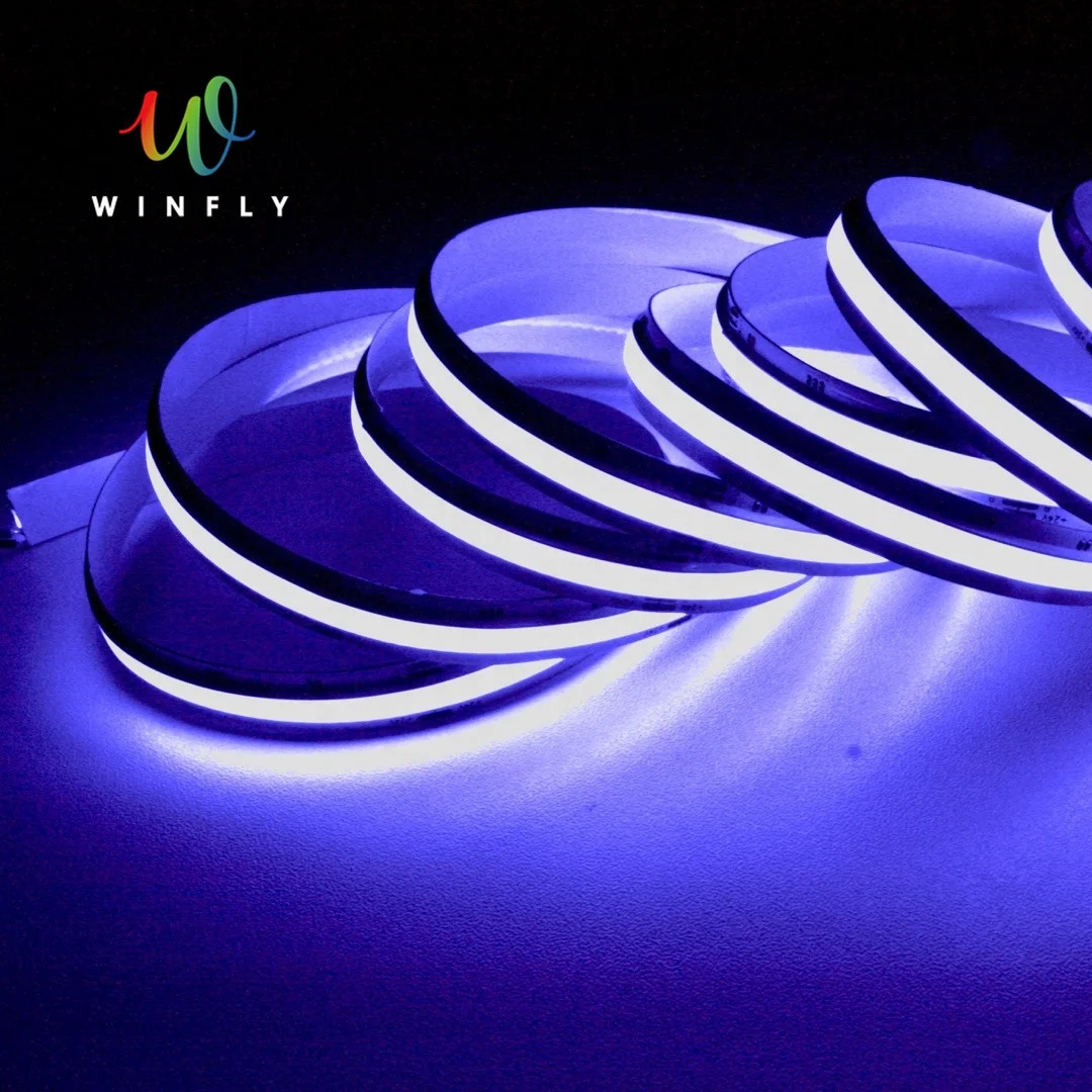  Китайская фабрика 12 В/24 В изменение цвета высокая яркость без света светодиодная полоса 5 м/рулон rgb COB светодиодное освещение для комнаты