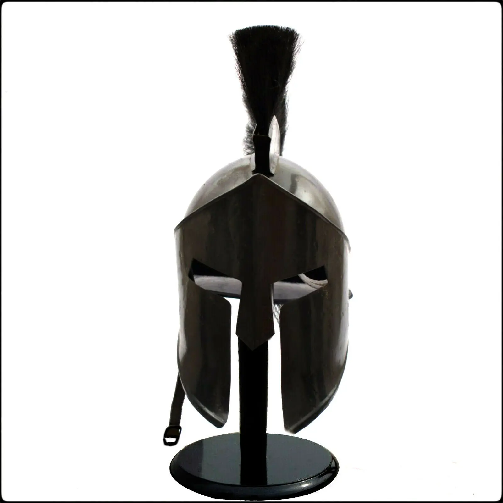 BLACK ROMAN 300 SPARTAN HELMET KING LEONIDAS MOVIE  HELMET MEDIEVAL GIFT