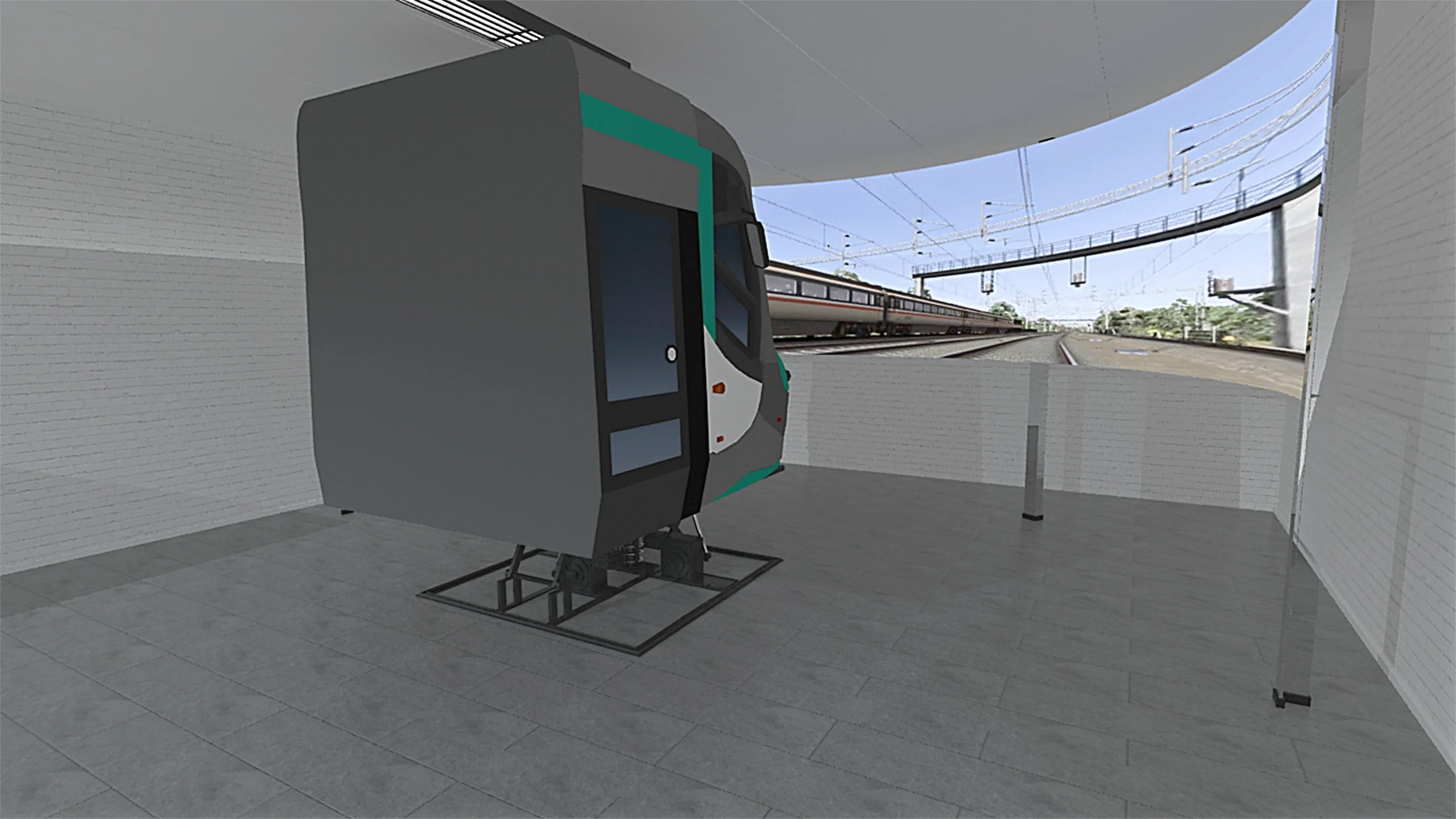 
Full Cabin RAILWAY / TRAMWAY/ METRO DRIVING Simulator with 3 DOF Motion Platform (High Quality / Real Equipment) 