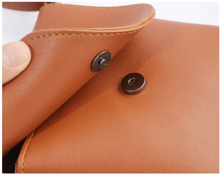 Universal Leather Cell Phone Shoulder Pocket Wallet Pouch Bag Case Mobile Phone Bag Purses