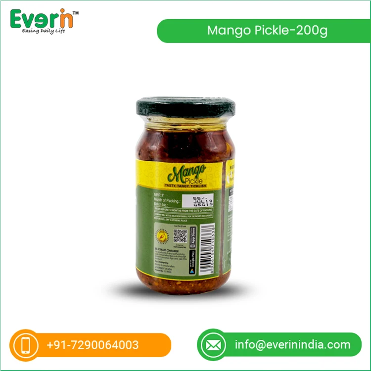 Индийский поставщик премиум диапазон пряный манго Pickle-200gm
