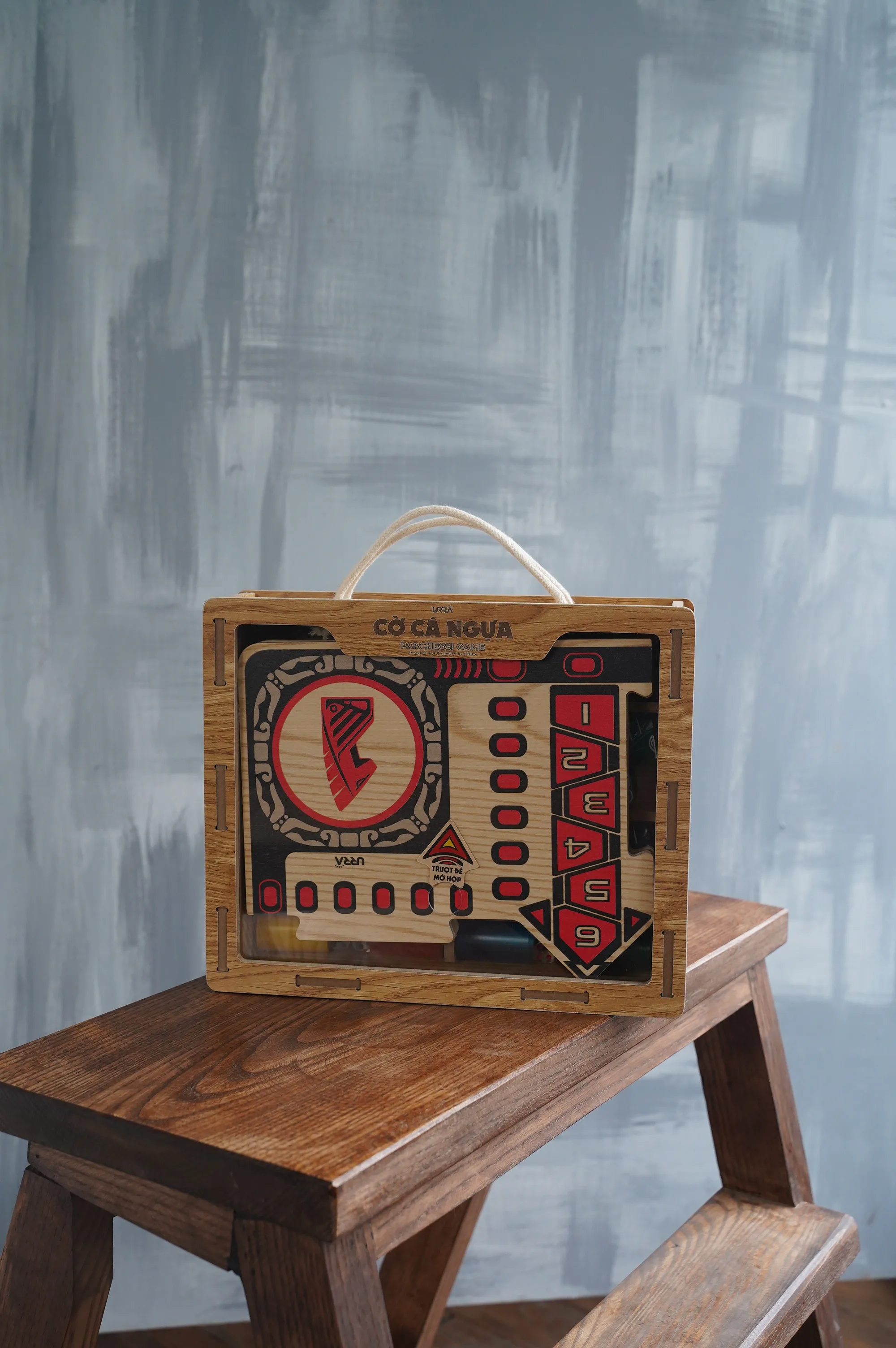  Лидер продаж на Amazon квадратная деревянная настольная игра «Людо» для двух игроков