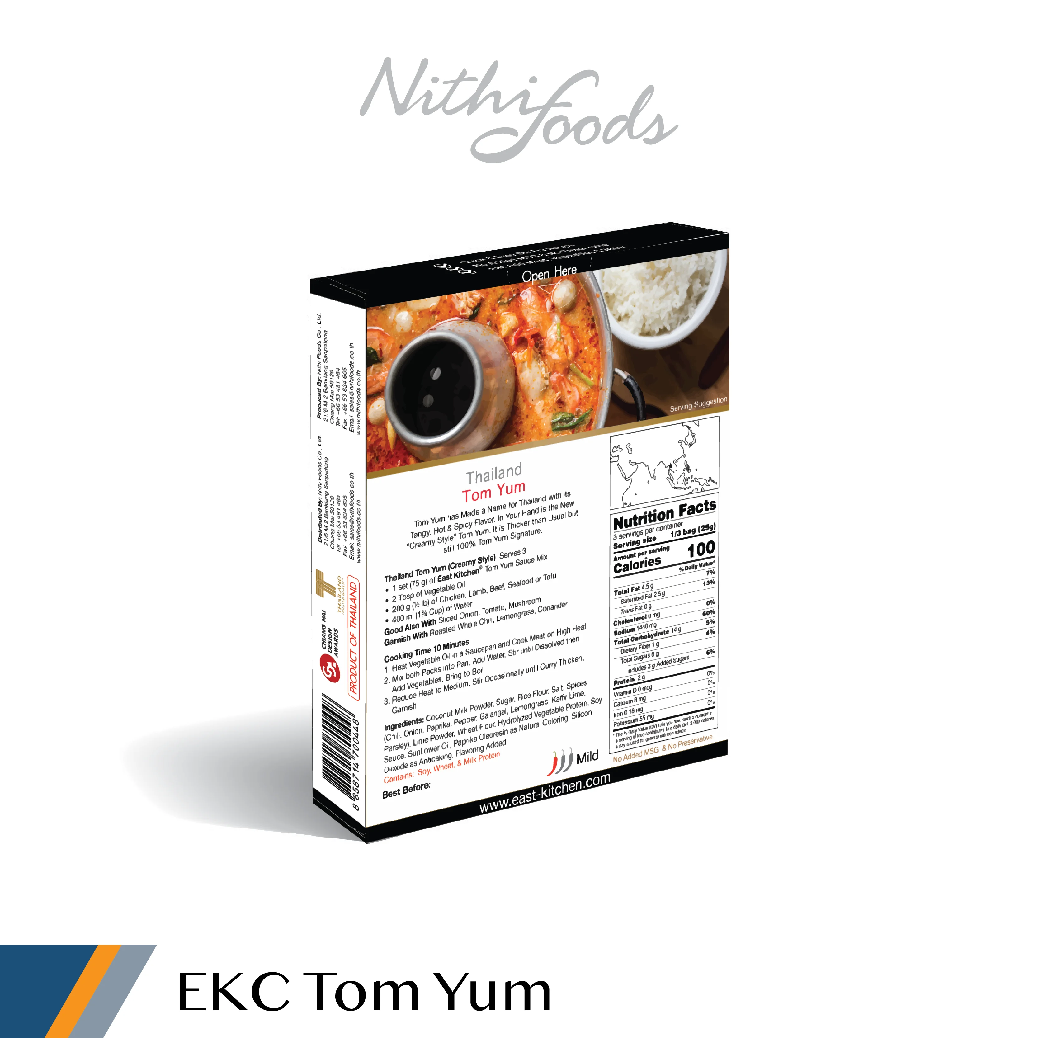 High Quality Mix Powder Tom Yum Sauce Hot and Spicy Flavor Product of Thailand