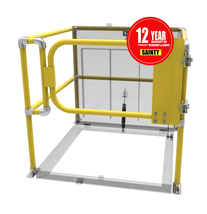 With quality guarantee aluminum Mobile floor Safety ladder Rail made in China