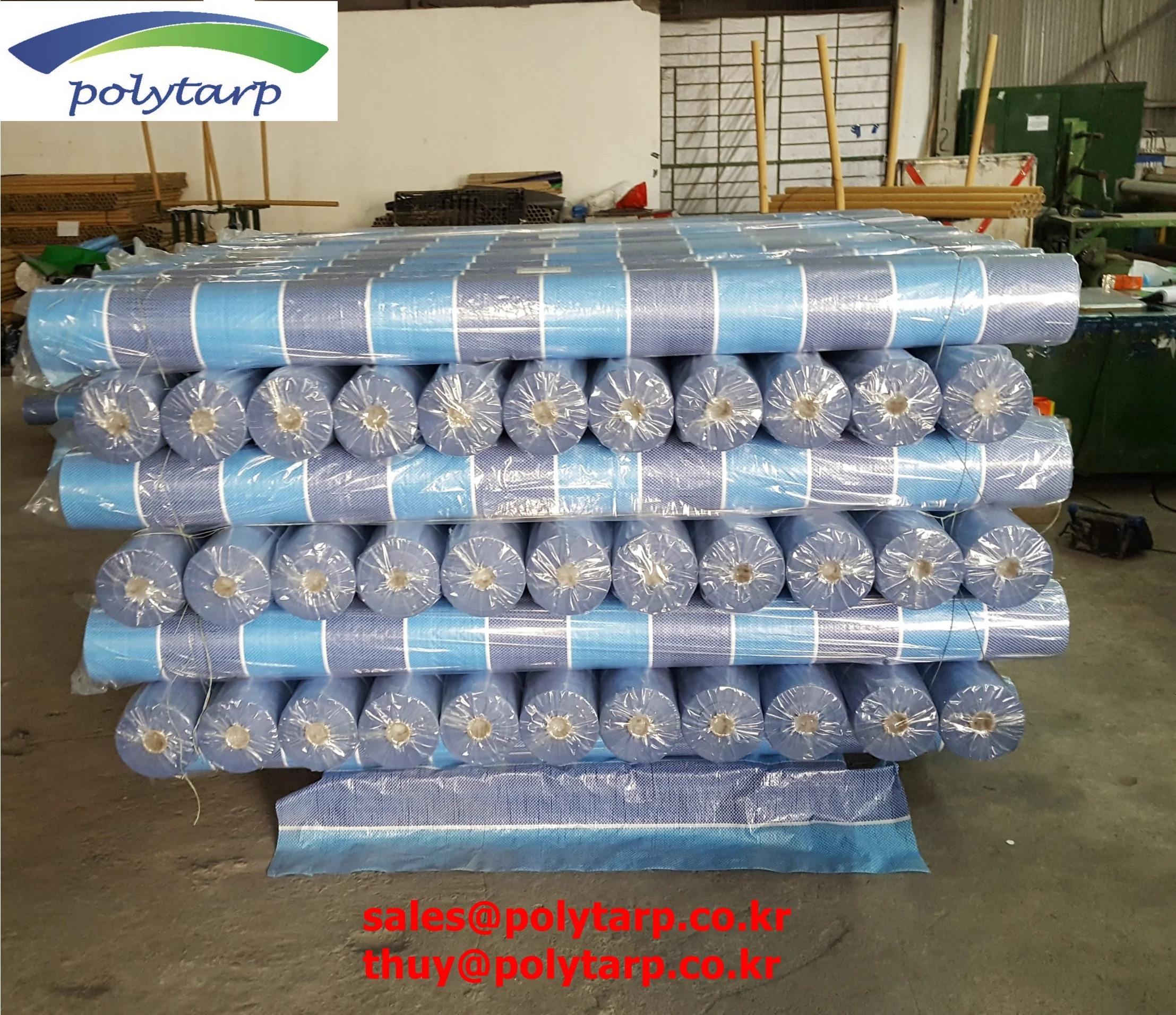 High Quality Printing Logo Customized Request PE Tarpaulin Made In Vietnam Rolled Packing Vietnam