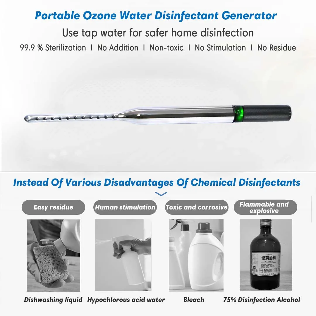 OEM ODM Fruit vegetable washing portable disinfection spray apply ozonio ozone generator water sterilizer machine