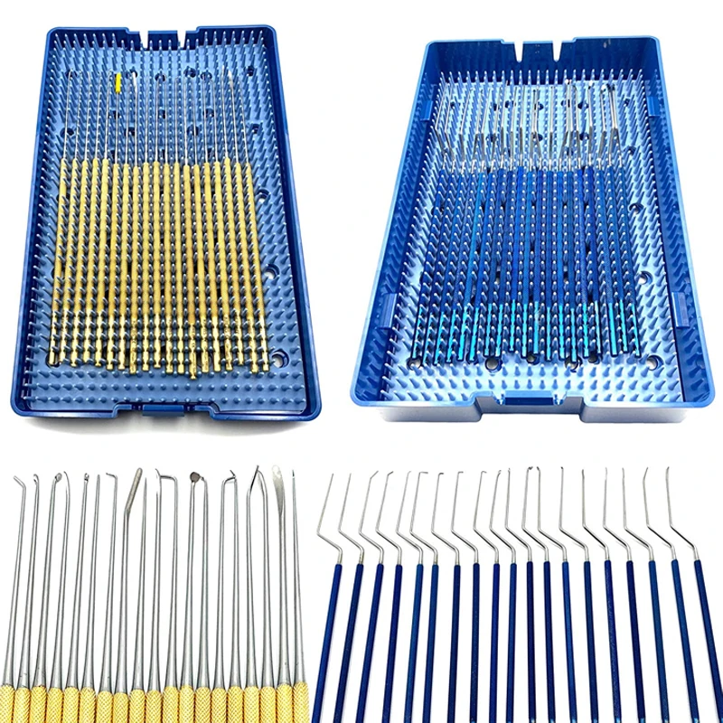 Rhoton Micro Dissector Kit Straight Set w/Rack (19 pcs) Surgical Instruments