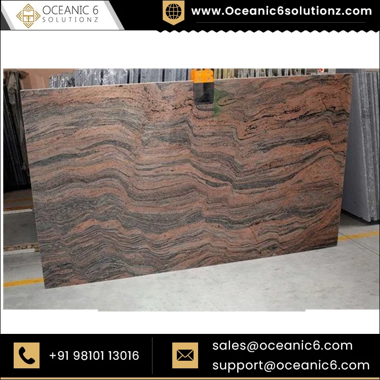 Latest Indian Juprana Granite Countertops Customized Thickness Slabs Natural Stone for Indian Granite Buyers at Wholesale Price