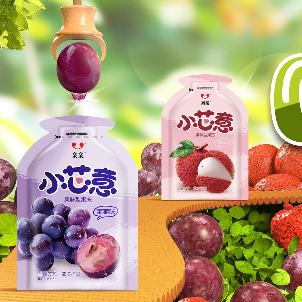 Небольшая упаковка желе с ароматом винограда 20 г * 6/подходит для детей/легко потребляется/Модная закуска/фруктовое