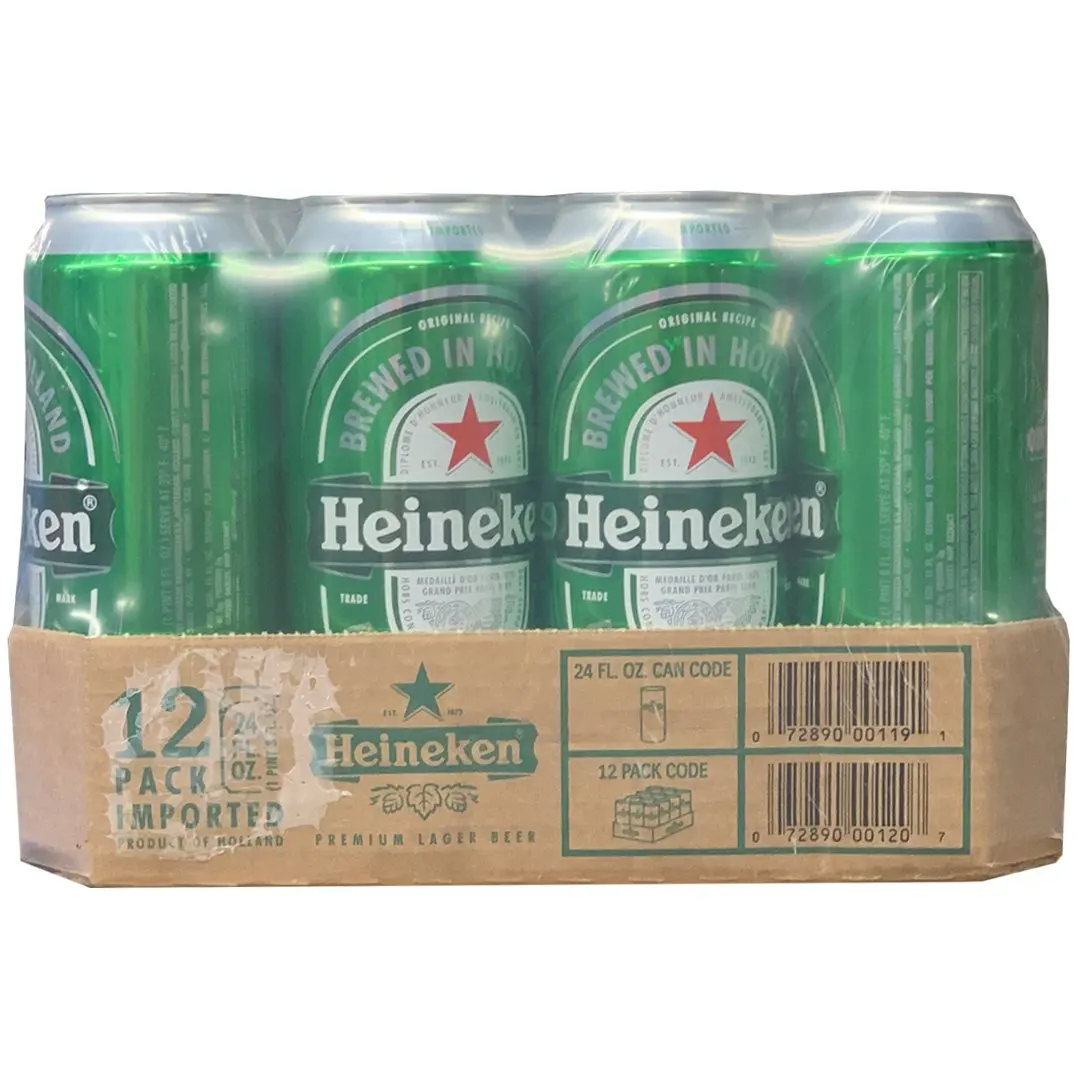 Лагер HEINEKEN, 24 унции, 12 упаковок
