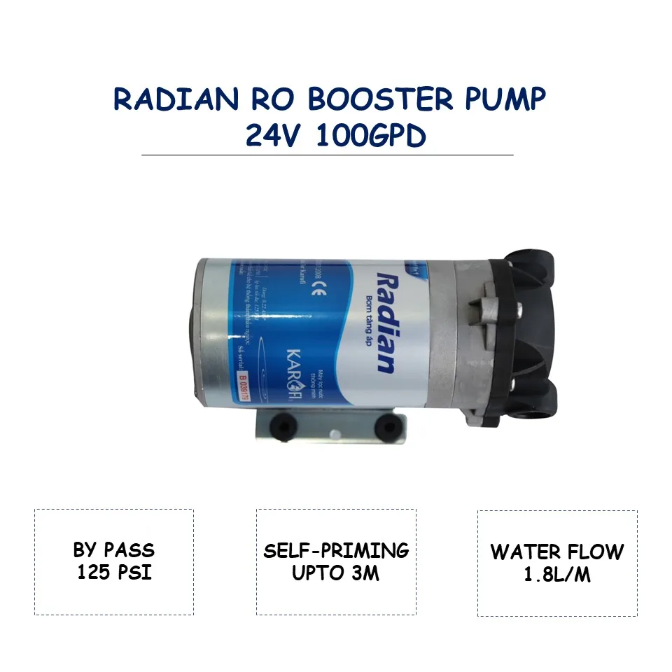 VIETNAM RADIAN 125 PSI BOOSTER PUMP FOR RO WATER PURIFIER