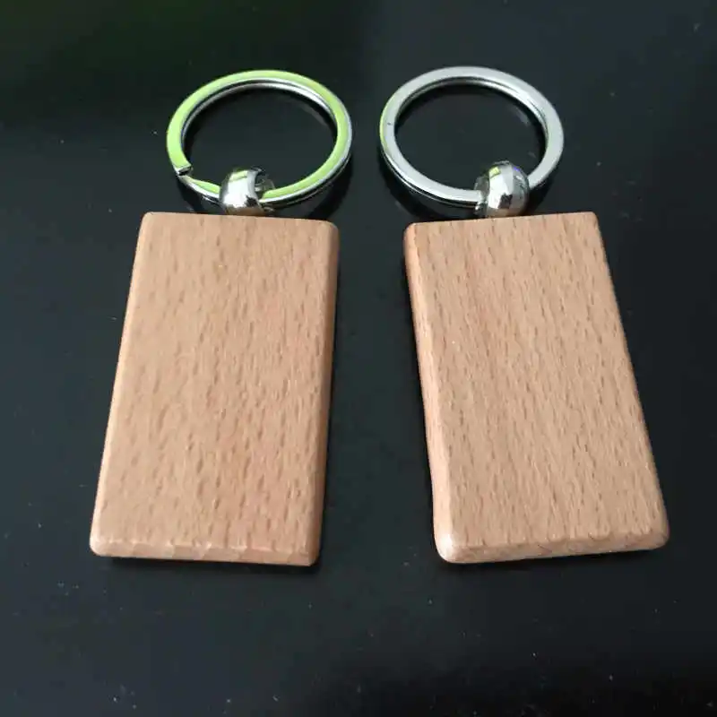 Engraved wood keychain Favorable price wholesale wooden key ring with name