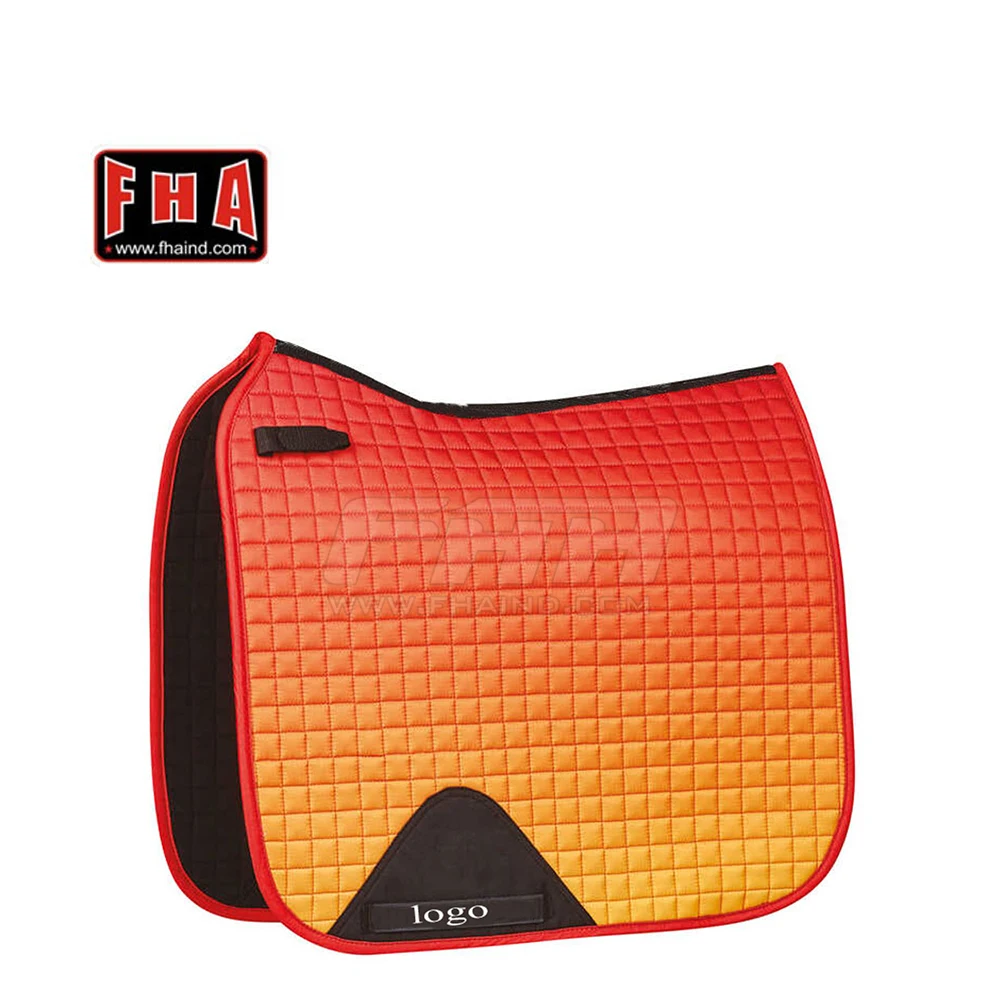 Horse Riding Saddle Pads with High Quality Satin Horse Products