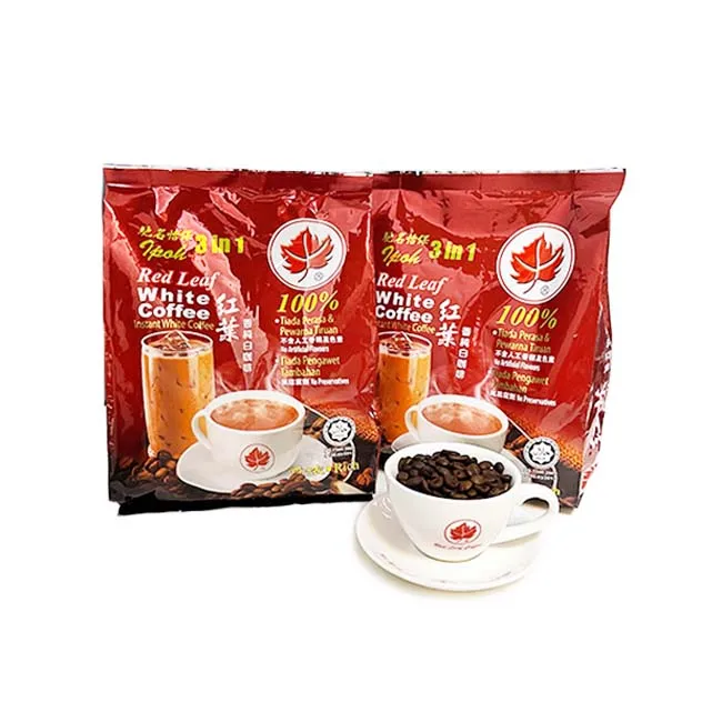 Оптовая продажа, богатый вкус кофе 3 в 1, пакетики для мгновенного приготовления белого кофе с кремовой текстурой, изготовленные в Малайзии