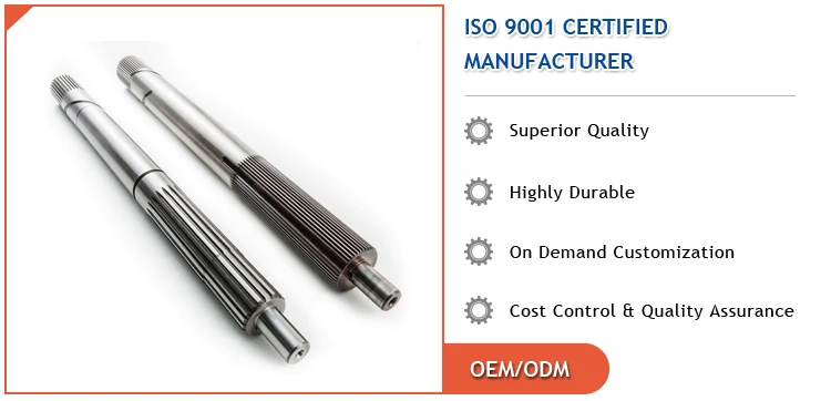 Exhibiting Highest Standard Proven Quality Stainless Steel Material Spline Shaft at Low Price