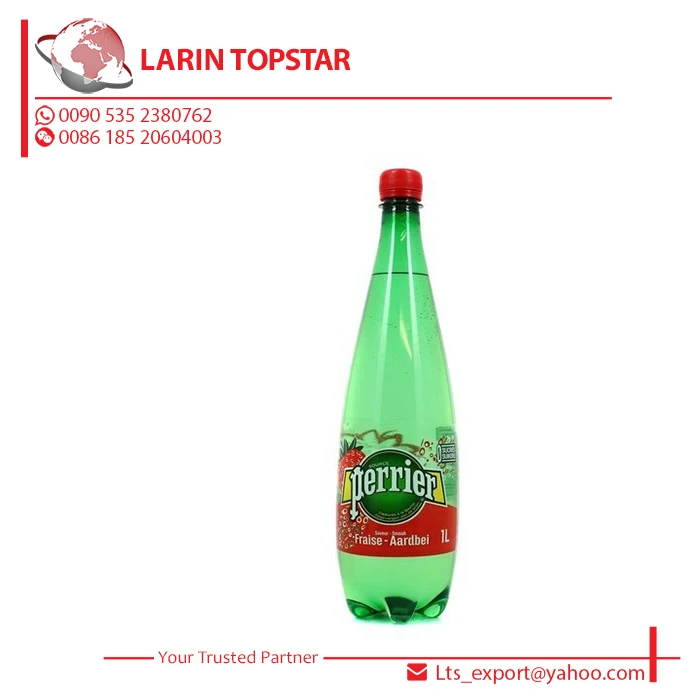 Perrier sparkling water with strawberry flavor 1L