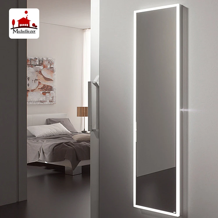 full length wall bathroom backlit mirror with light illuminated bath decorative led lighted dressing room mirrors