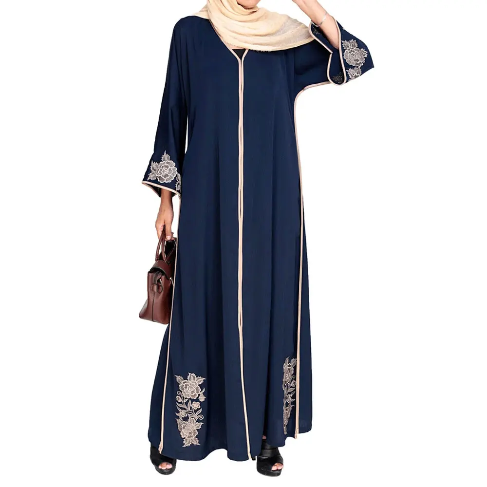 New Model Fancy High Quality Elegant Open Abaya Muslim Women Abayas Dress New Fashion Ladies Abaya Dress