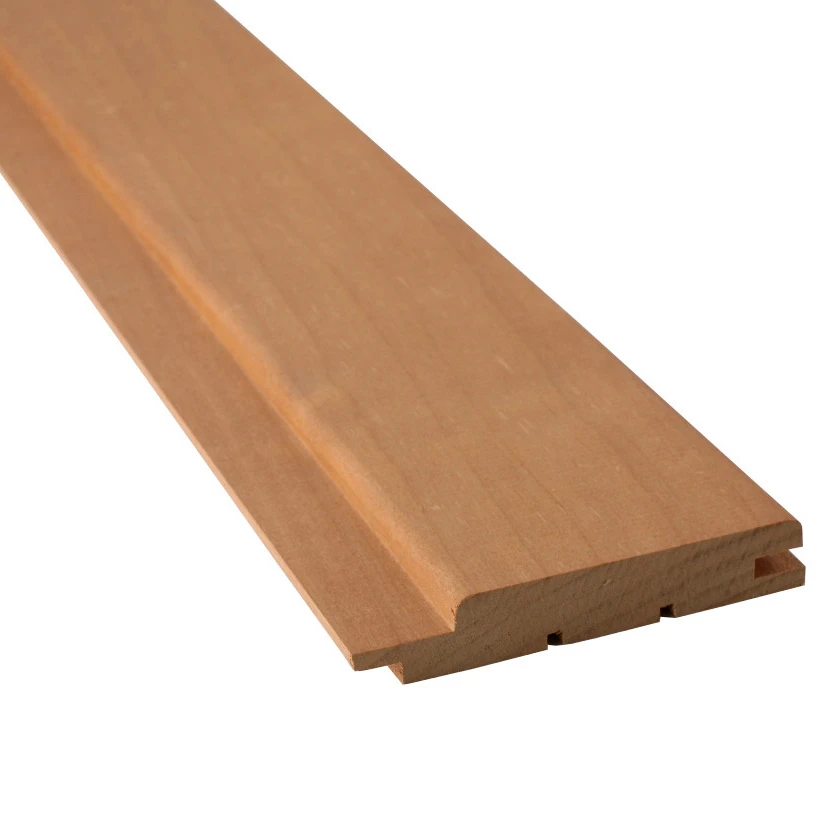 Premium Quality Solid Wood Boards Dark Thermo Aspen for Sauna Use