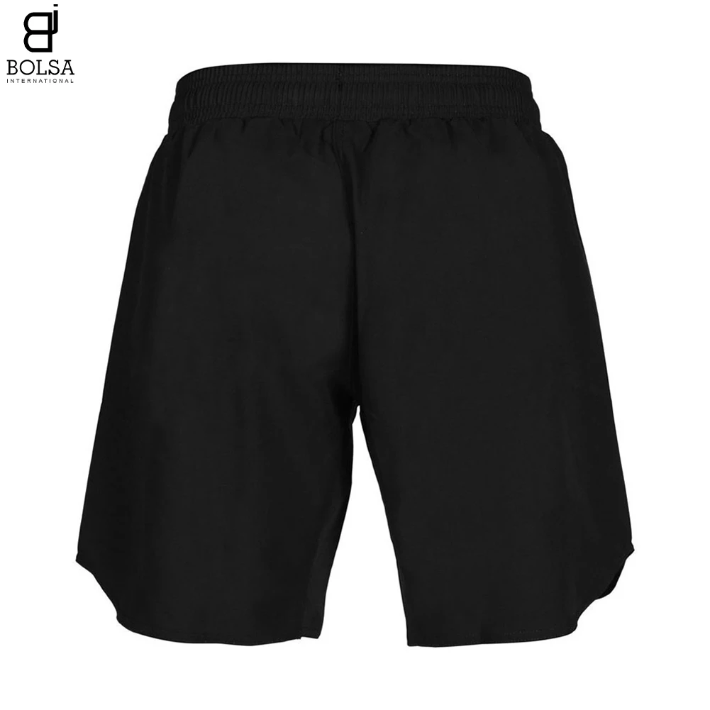 Black custom logo fight shorts mma short grappling shorts